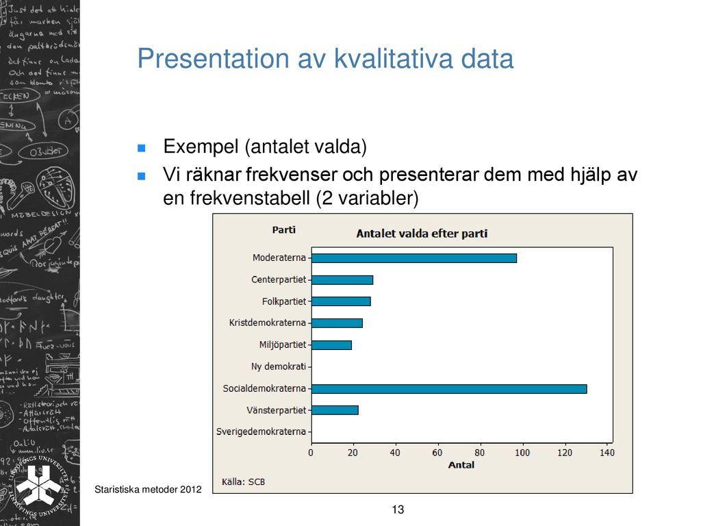 Förelasning 1 Kursintroduktion Statistiska undersökningar ppt ladda ner